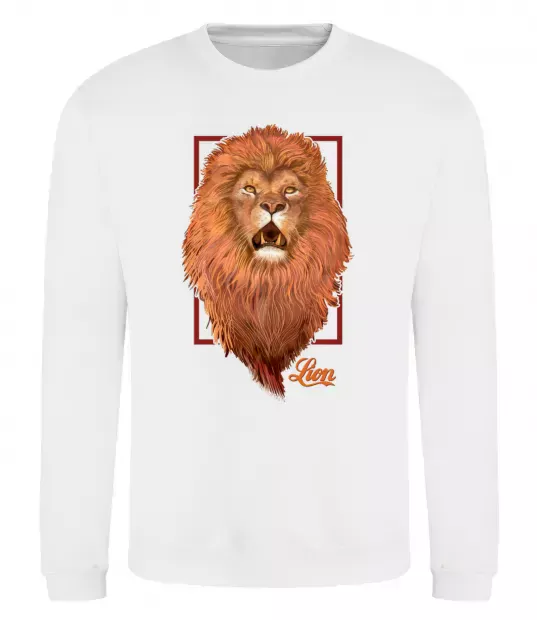 Свитшот Lion Белый фото