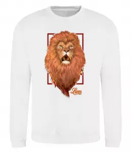 Свитшот Lion Белый фото