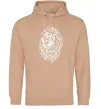 Мужская толстовка (худи) Lion wh Песочный фото