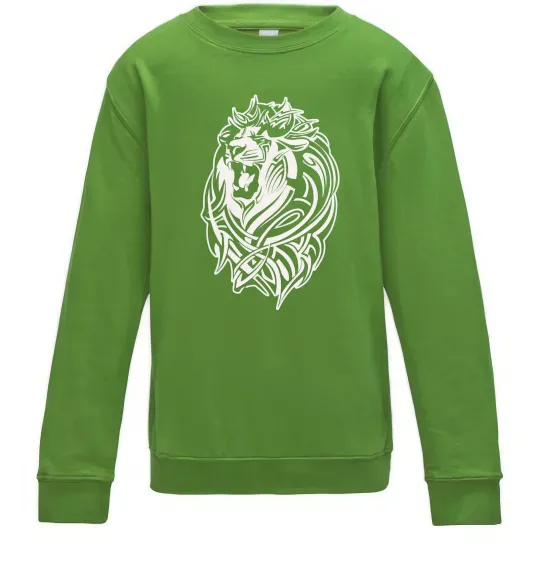 Дитячий світшот Lion wh Лаймовий фото