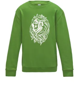 Дитячий світшот Lion wh Лаймовий фото