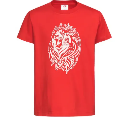 Дитяча футболка Lion wh Червоний фото