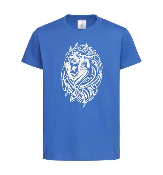 Детская футболка Lion wh Ярко-синий фото