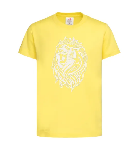 Детская футболка Lion wh Лимонный фото