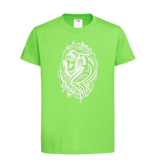Детская футболка Lion wh Лаймовый фото