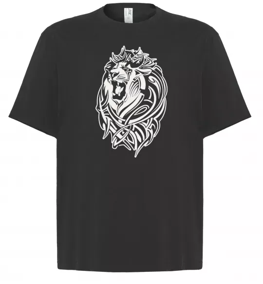 Футболка Оверсайз Lion wh Черный фото