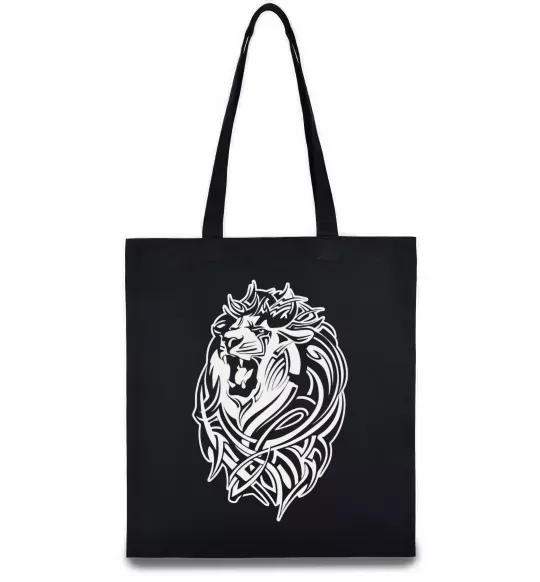 Еко-сумка Lion wh Чорний фото