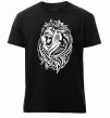 Мужская премиум футболка Lion wh Черный фото
