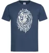 Мужская футболка Lion wh Темно-синий фото