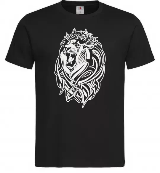 Мужская футболка Lion wh Черный фото