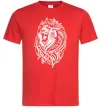 Мужская футболка Lion wh Красный фото