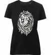 Жіноча преміум футболка Lion wh Чорний фото