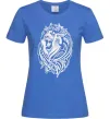 Женская футболка Lion wh Ярко-синий фото