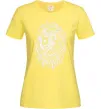 Женская футболка Lion wh Лимонный фото
