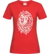 Женская футболка Lion wh Красный фото