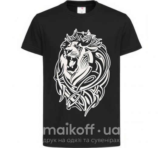 Детская футболка Lion wh Черный фото