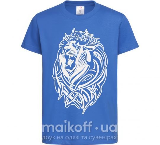 Дитяча футболка Lion wh Яскраво-синій фото