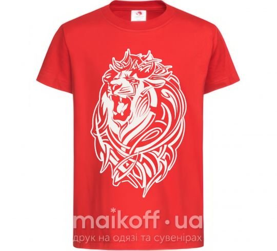 Детская футболка Lion wh Красный фото