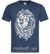 Мужская футболка Lion wh Темно-синий фото