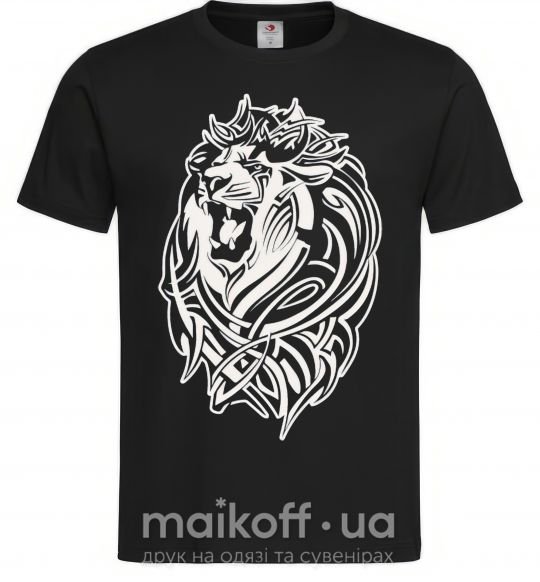 Чоловіча футболка Lion wh Чорний фото