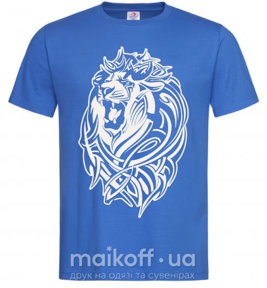 Мужская футболка Lion wh Ярко-синий фото