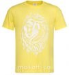 Мужская футболка Lion wh Лимонный фото