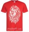 Мужская футболка Lion wh Красный фото