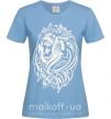 Женская футболка Lion wh Голубой фото