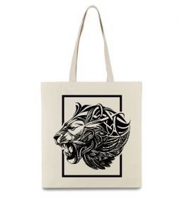 Еко-сумка Тигр рамка чорний Еко-сумка Тигр рамка чорний