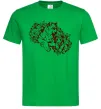 Чоловіча футболка Тигриця й тигреня Зелений Чоловіча футболка Тигриця й тигреня Зелений фото