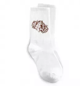 Носки Тигр рамка Белый фото