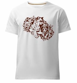 Мужская премиум футболка Тигриця й тигреня