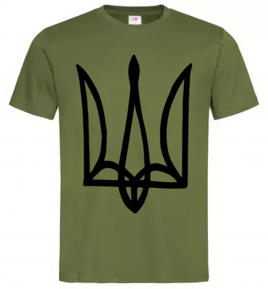 Мужская футболка Герб малюнок Оливковый фото