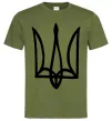 Мужская футболка Герб малюнок Оливковый Мужская футболка Герб малюнок Оливковый фото