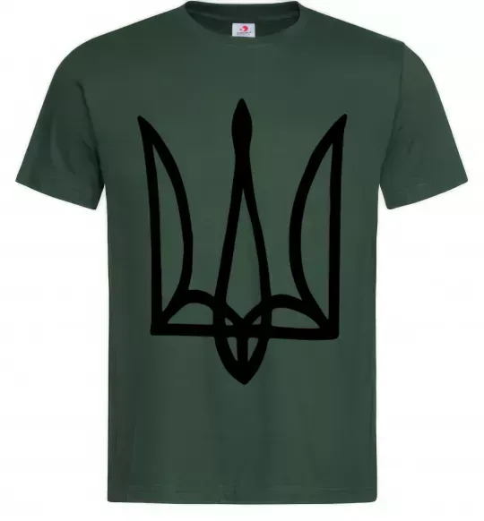 Мужская футболка Герб малюнок Темно-зеленый фото