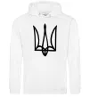 Мужская толстовка (худи) Герб малюнок Белый фото