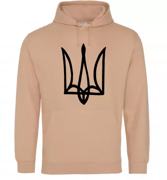 Мужская толстовка (худи) Герб малюнок Песочный фото