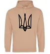 Женская толстовка (худи) Герб малюнок Песочный фото