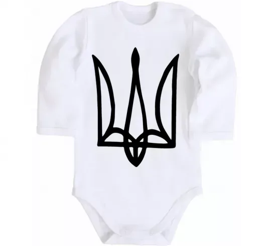 Дитячий бодік Герб малюнок Білий фото