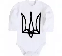 Дитячий бодік Герб малюнок Білий фото