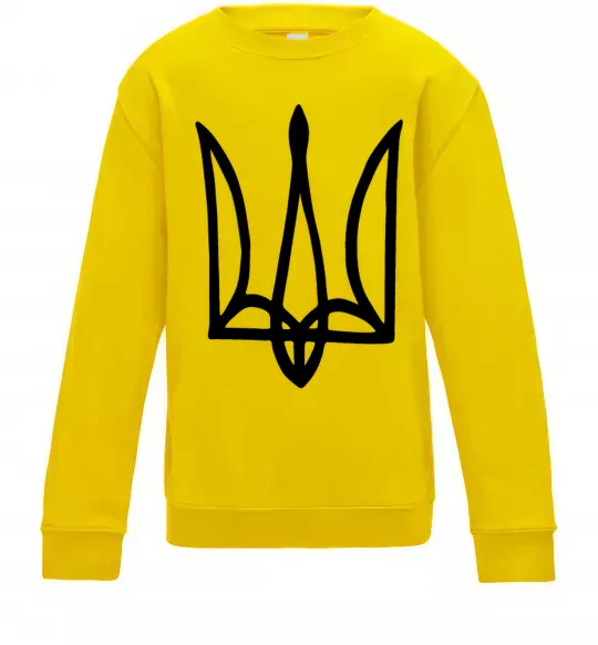 Детский Свитшот Герб малюнок Солнечно желтый фото