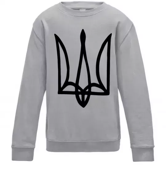Детский Свитшот Герб малюнок Серый меланж фото