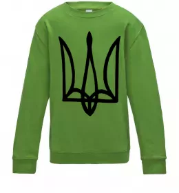Детский Свитшот Герб малюнок Лаймовый фото