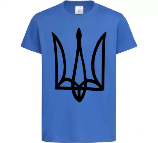 Дитяча футболка Герб малюнок Яскраво-синій фото