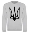Свитшот Герб малюнок Серый меланж фото