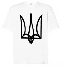Футболка Оверсайз Герб малюнок Белый фото