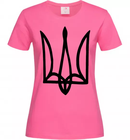 Женская футболка Герб малюнок Ярко-розовый фото