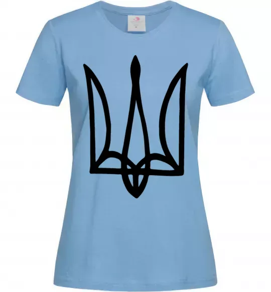 Женская футболка Герб малюнок Голубой фото