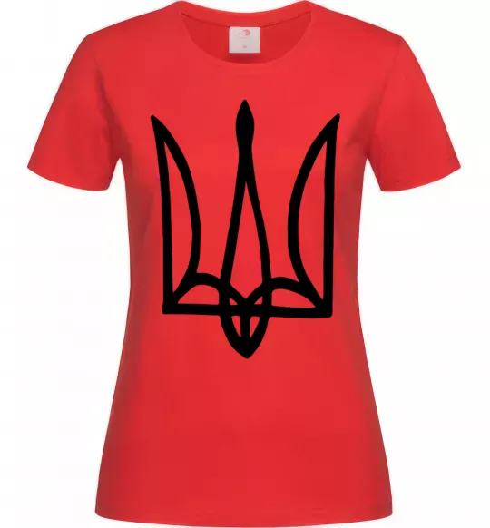 Женская футболка Герб малюнок Красный фото