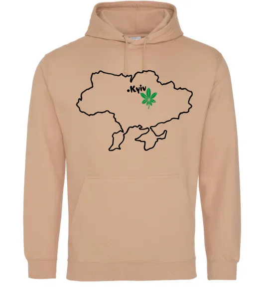 Чоловіча толстовка (худі) Киянин Пісочний фото
